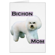 Bichon Frise Mom 4 Greeting Cards