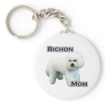 Bichon Frise Mom 4  - Keychain