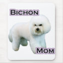Bichon Frise Mom 4 mousepads