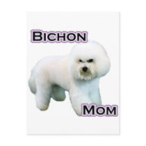 Bichon Frise Mom 4 Post Cards