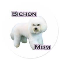 Bichon Frise Mom 4  - Sticker