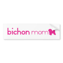 Bichon Frise Mom Bumper Sticker