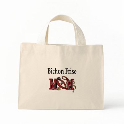 Bichon Frise Mom Gifts Canvas Bags by DogsByDezign