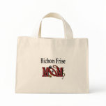 Bichon Frise Mom Gifts Canvas Bags