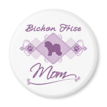 Bichon Frise Mom Refrigerator Magnets