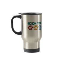 BICHON FRISE MOM Paw Print Coffee Mug