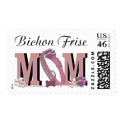 Bichon Frise MOM Postage by FrankzPawPrintz