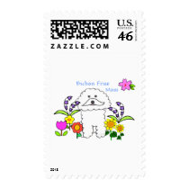 Bichon Frise Mom Postage