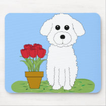 Bichon Frise mousepads by totallypainted Bichon Frise mousepads