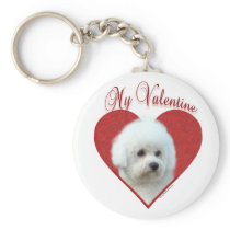 Bichon Frise My Valentine - Keychain