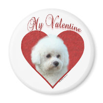Bichon Frise My Valentine - Magnet
