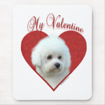 Bichon Frise My Valentine Mouse Pad