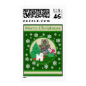 Bichon Frise Old Fashioned Christmas postage by freespiritdesigns Bichon Frise Old Fashioned Christmas postage