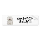 Bichon Frise on Board Bumper Sticker