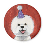 Bichon Frise Party Dog Magnet