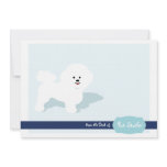 Bichon Frise Personalized Stationary Custom Invites