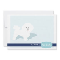 Bichon Frise Personalized Stationary Custom Invites