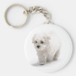 Bichon Frise Photo Keychain
