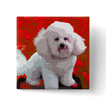 Bichon Frise Pop Art Buttons