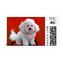 Bichon Frise Pop Art Stamps