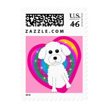 Bichon Frise Postage Stamp