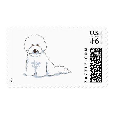 Bichon Frise Postage Stamps by cutecanines