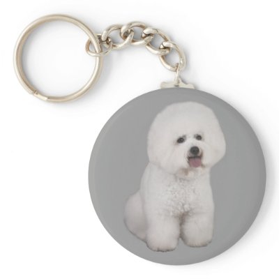 Bichon Frise Precious Keychain by normagolden