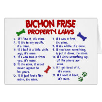 BICHON FRISE Property Laws 2 Cards
