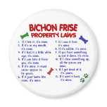 BICHON FRISE Property Laws 2 Fridge Magnets