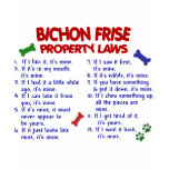 BICHON FRISE Property Laws 2 t-shirts