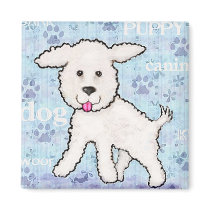 Bichon Frise Puppy Dog Magnet by jamiecreates1 Bichon Frise Puppy Dog Magnet