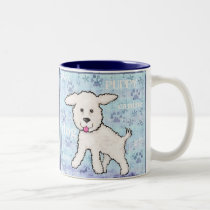 Bichon Frise Puppy Dog Mug by jamiecreates1 Bichon Frise Puppy Dog Mug