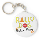 Bichon Frise Rally Dog Key Chain