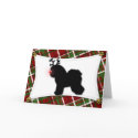 Bichon Frise Reindeer Christmas Card by MenagerieMayhem Bichon Frise Reindeer Christmas Card