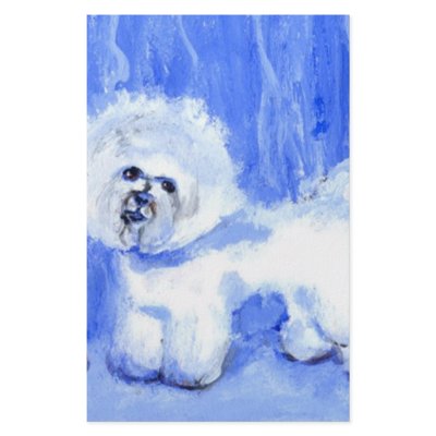 Bichon Frise Stationery Design by zadajeanne