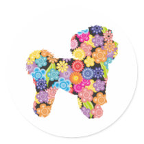 Bichon Frise Round Sticker