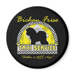 Bichon Frise Taxi Service Refrigerator Magnet