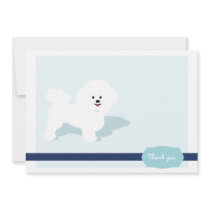 Bichon Frise Thank You Card Custom Announcements