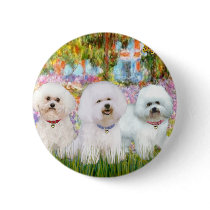 Bichon Frise Trio - Garden (VG) Pins