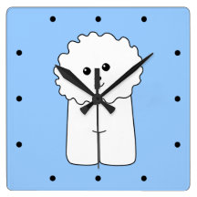 Bichon Frise. Wallclock