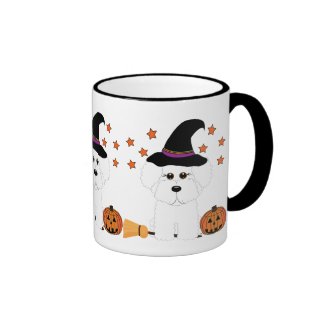Bichon Frise Witch Halloween Mug