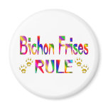 Bichon Frises Rule Magnet