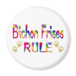 Bichon Frises Rule Magnet
