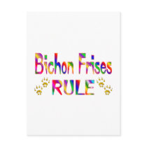 Bichon Frises Rule postcards