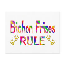 Bichon Frises Rule postcards