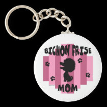 Bichon Mom Keychain keychains