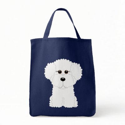 Bichon Puppy Bags by totallypainted