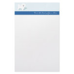 Bichon Writing Paper in Blue Stationery