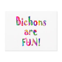 Bichons are Fun Post Cards