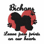 Bichons Leave Paw Prints Polo Shirt